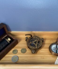Medieval Replicas Vintage Antique Style Brass Sundial Compass Maritime Nautical Compass Desk Decor 9 719aVXeogFL