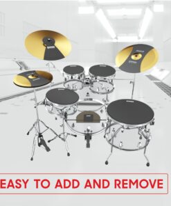 Evans SoundOff by Evans Drum Mute Pak (4pc) – Provides 95% Volume Reduction Without Drastically Altering Drums’ Feel – Quietly Practice Directly on Drum Sets – For Standard-Sized Kits 12, 13, 14 (Snare), 16 Standard Pack 14 719aiA7CUoL