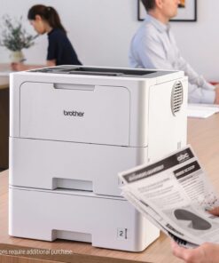 Brother HL-L6210DW Business Monochrome Laser Printer with Large Paper Capacity, Wireless and Gigabit Ethernet Networking, Low-Cost Printing, Advanced Security Features and Mobile Printing New Model: HL-L6210DW 31 719ayTFhFRL