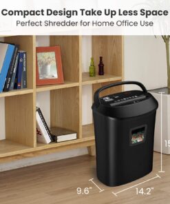 Paper Shredder,VidaTeco 14-Sheet Cross-Cut Shredder with US Patented Cutter,Also Shreds Card/CD,Heavy Duty Paper Shredder for Home Office,Durable&Fast with Jam Proof System,6.6-Gallon Basket (ETL) Cross Cut 14-Sheet 27 719bF46oTlL