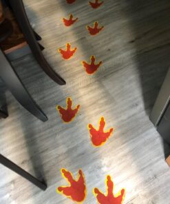 Dinosaur Footprint Floor Decals, Set of 12 - Birthday Party and Classroom Decor 12 719bFtB7drL