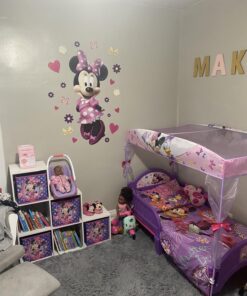 RoomMates RMK2008GM Minnie Bow-Tique Peel and Stick Giant Wall Decal , Pink Bow-Tique Giant 18 719bG WrMEL