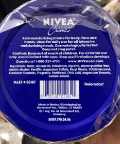 NIVEA Creme Body, Face and Hand Moisturizing Cream, 13.5 Oz Tin 13.5 Ounce (Pack of 1) 41 719bcfnahL