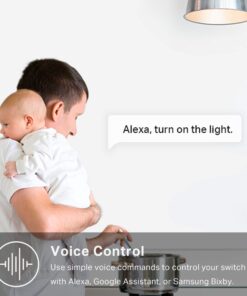 Kasa Smart Light Switch HS200, Single Pole, Needs Neutral Wire, 2.4GHz Wi-Fi Light Switch Works with Alexa and Google Home, UL Certified, No Hub Required , White Single-Pole Switch 45 719cYL8IMCL