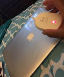 Macally Silent Wired Mouse - Slim & Compact USB Mouse for Apple Mac or Windows PC Laptop/Desktop - Designed with Optical Sensor & DPI Switch - Simple & Comfortable Wired Computer Mouse (White) White with Silver Trim 42 719cbhJzgxL