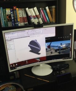 SAMSUNG 32 inch CF391 Curved Monitor (LC32F391FWNXZA) - 1080p, Dual Monitor, Laptop Monitor, Monitor Stand/Riser/Mount Compliant, AMD Freesync, Gaming, HDMI, White 39 719d1NGCX1L