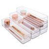 STORi SimpleSort 6-Piece Stackable Clear Drawer Organizer Set | 12" x 3" x 2" Rectangle Trays | Narrow Makeup Vanity Storage Bins and Office Desk Drawer Dividers | Made in USA 12x3x2" (Set of 6) 14 719dOMSP0iS