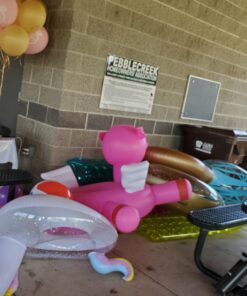 SWIMLINE Original Giant Ride On Inflatable Pool Float Lounge Series | Floaties W/Stable Legs Wings Large Rideable Blow Up Summer Beach Swimming Party Big Raft Tube Decoration Tan Toys for Kids Adults LOL Pig 8 719dVI6QX6L