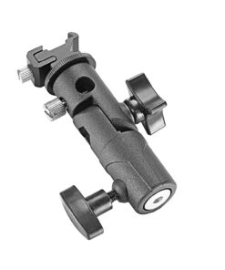 Neewer Universal E-Type Camera Flash Speedlite Mount Light Stand Bracket Umbrella Shoe Holder Compatible with Nikon Pentax Olympus and other Flashes with Standard Shoe Mount 25 719enEahG3L