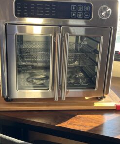 Emeril Lagasse 26 QT Extra Large Air Fryer, Convection Toaster Oven with French Doors, Stainless Steel 50 719fULSdMnL