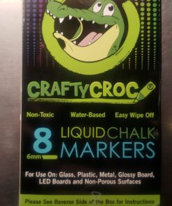 Liquid Chalk Markers for Blackboards - Use as Glass Window Markers, Mirror Pens, Blackboard or Chalkboard Markers - 8 Bold Neon Colors - Wet or Dry Erase Chalk Pens for Easy Clean Up Standard Ink 22 719foiq6Z8L