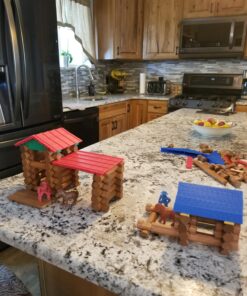 Lincoln Logs Centennial Edition Tin Amazon Exclusive-150+ Pieces-Real Wood-Ages 3+-Best Retro Building Gift Set for Boys/Girls-Creative Construction Engineering-Top Blocks Kit-Preschool Education Toy 48 719g6PnFeL
