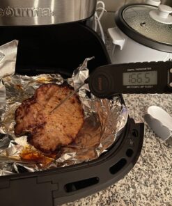 AMMZO Digital Meat Thermometer for Grilling, Instant Read Food Thermometer Waterproof with Backlight for Cooking, Deep Fry, BBQ, Grill, Smoker and Roast Black 40 719gJGPI2TL
