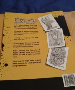 F*ck Y*u Around the World: Swear Word Coloring Book Paperback 30 719gTrkI8JL