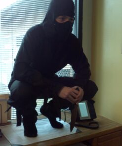 Men's Deluxe Ninja Costume, Black, One Size 11 719hXzVVvrL