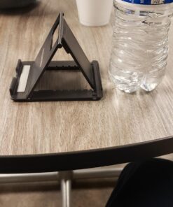 MoKo Phone/Tablet Stand, Foldable Tablet Holder Fits with iPhone 15/Pro/Plus/Pro Max, iPhone 12/12 pro Max/11/Xs Max, iPad Pro 11, iPad Air 4/Mini 6 2021, iPad 9th 10.2", Black Small Size 66 719i2mWt4oL