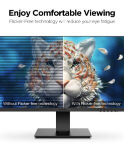 KOORUI 24 Inch Computer Monitor, FHD PC Monitors 1920 x 1080p IPS Display 75Hz, HDMI, VGA, 5ms Response Time, 75 x 75 mm VESA Mountable, Frameless 23.8inch/IPS/75hz 8 719iQLmYBRL