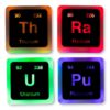 Radioactive Elements Periodic Table Glowing Light-Up Drink Coasters | Set of 4 39 719iWwYhgPL