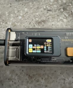 Shargeek Portable Charger, Storm 2 100W 25600mAh Laptop Power Bank, World's First See Through Battery Pack with IPS Screen, DC & 2 USB C & USB Ports for MacBook Pro/Dell XPS, iPad/iPhone 13 and More 37 719ijXKvgZL