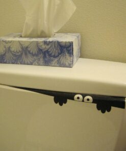 (2) Sticker Connection | Toilet Monster Bathroom Decal | Sticker Funny Kids Vinyl Decal Potty Training Halloween | 2"x12" (Black) 38 719jiVxMuZL