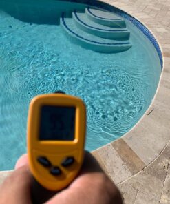 Etekcity Infrared Thermometer Temperature Gun for Cooking, -58°F to 1130°F, Digital Heat Gun for Meat Pizza Oven, Laser Tool for Indoor Outdoor Pool, Cooking, Candy, Griddle Hvac, Yellow 47 719jmMVWmL