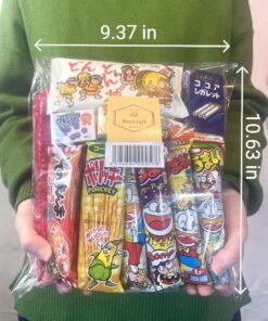 Assorted Japanese Junk Food Snack "Dagashi" Economical 34 Packs of 27 Types Assorted 34 Piece Set 34 719js41cjzL