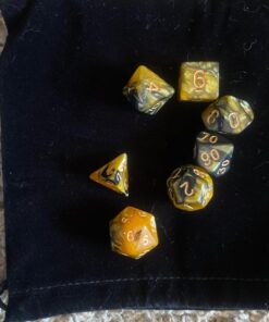 SmartDealsPro 5 x 7-Die Double-Colors Polyhedral Dice Sets with Pouches for D&D DND RPG MTG Dungeon and Dragons Table Board Roll Playing Games D4 D6 D8 D10 D% D12 D20 5-color Sets 62 719jyAZhMIL
