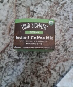 Organic Instant Coffee Powder by Four Sigmatic | Arabica Instant Coffee Singles with Cordyceps, Chaga and Eleuthero | Mushroom Coffee Instant Mix for Better Focus and Immune Support | 10 Packets Protect w/ Chaga & Cordyceps 0.09 Ounce (Pack of 10) 27 719k egcW8L 4