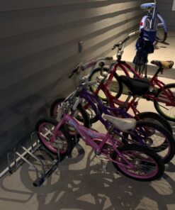 Hromee Bike Floor Parking 1-6 Rack Adjustable Bicycle Storage Organizer Stand for Garage, Silver 51 719k wDFhvL