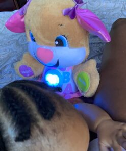 Fisher-Price Laugh & Learn Baby & Toddler Toy Smart Stages Sis Interactive Plush Dog with Music Lights & Learning Content for Ages 6+ Months 57 719k0K3Nz2L