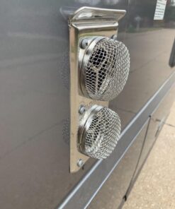 Camco Flying Insect Screen | Features a Heavy-Duty Stainless Steel Mesh Cover and Fits Most Duo-therm and Suburban Furnace Vents (42141) 2 Count (Pack of 1) 2 Count (Pack of 1) FUR200 42 719kcHXhJnL