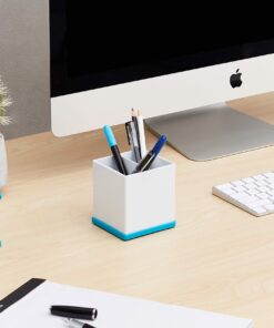 Amazon Basics Pen Organizer - Blue and White 1 Pack 20 719kgjdFaNL