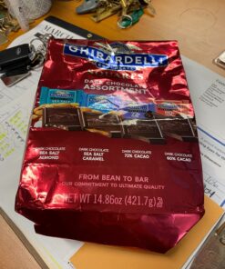 Ghirardelli Chocolate Company Dark Chocolate Squares Assortment, Mother's Day Chocolate, 14.86 Oz. Bag 24 719m81lKNaL