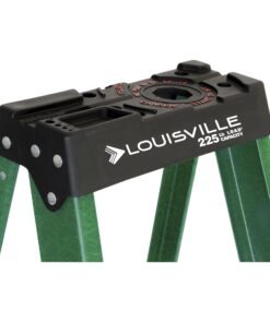 Louisville Ladder FS4008 Fiberglass Standard Step Ladder, 8 Feet, Green 15 719mY Dd5gL
