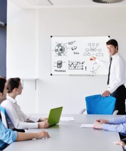 Amazon Basics Magnetic Dry Erase White Board, 36 x 24-Inch, Aluminum Frame, Silver/White 24" x 36" Magnetic, Aluminum Frame 27 719mp06 vxL