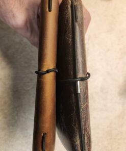 Pocket Travelers Notebook, Refillable Leather Travel Journal for Men & Women, Notebook Cover for Field Notes, Moleskine Small 3.5 x 5.5 Inches, Brown 65 719nBHj yL