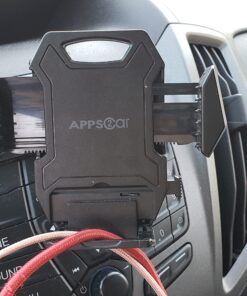 APPS2Car Sturdy CD Slot Phone Mount with One Hand Operation Design, Hands-Free Car Phone Holder Universally Compatible with All iPhone & Android Cell Phones, for Smartphone Mobile Black 41 719nzGQQBL