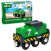 BRIO World 33214 - Freight Battery Engine - 1 Piece Wooden Toy Train Set for Kids Age 3 and Up, Green 12 719oojQHhnL