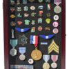 DisplayGifts Collector Medal Lapel Pin Shadow Box Display Case Holder Cabinet Shadow Box PC01 Cherry Finish 10 719pc3Nk7OL
