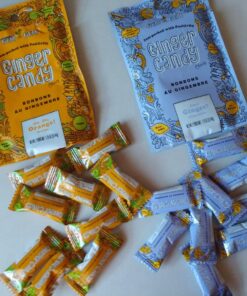 Assorted Ginger Chews (4-Pack)- (4) Gem Gem 5oz Bags - ORIGINAL, MANGO, LEMON & ORANGE | All-Natural, Non-GMO, Gluten Free, Vegan, REAL Indonesian Ginger - The perfect chewy sweet with a kick! 13 719pdh AeWL