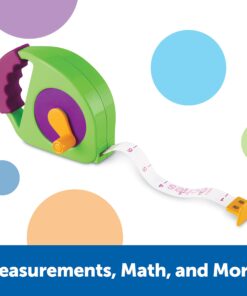 Learning Resources Simple Tape Measure, Ages 3+, Retractable Toy Tape Measure, Measures 4 Feet, Construction Toy for Kids,Back to School 13 719pu5SEgSL