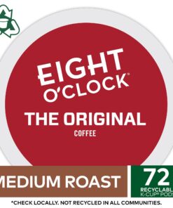 Eight O'Clock Coffee The Original, Single-Serve Keurig K-Cup Pods, Medium Roast Coffee Pods, 72 Count 12 Count (Pack of 6) 22 719puZ1PdhL