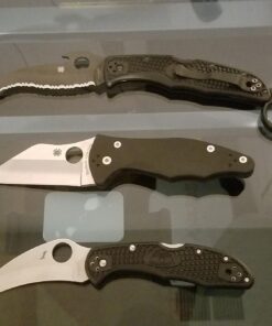 Spyderco Matriarch 2 Signature Knife with Emerson Opener and 3.57" VG-10 Black Reverse S Blade - SpyderEdge - C12SBBK2W Emerson Opener - Black Blade 34 719qTKVtAJL