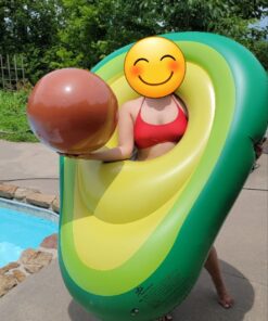 Jasonwell Inflatable Avocado Pool Float Floatie with Ball Water Fun Large Blow Up Summer Beach Swimming Floaty Party Toys Lounge Raft for Kids Adults (XL) Avocado-XL 32 719qqyR0c7L