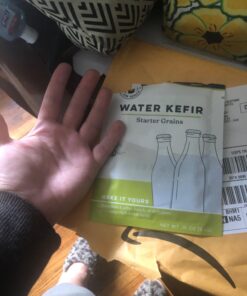 Cultures for Health Water Kefir Grains | DIY Fermented Probiotic Drink Powder for Stronger Gut Health | Heirloom Starter Makes Limitless Supply | Non-GMO Dairy Free Vegan Sparkling Water with Enzymes 0.19 Ounce (Pack of 1) 55 719r6Ynt5CL