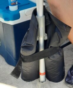 Eurmax Weight Bags for Pop up Canopy Outdoor Shelter,Instant shelter Leg Canopy Weights, Sand Bags, Set of 4 Standard Black 27 719rGtISl3L