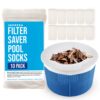 IMPRESA 10-Pack of Pool Skimmer Socks - Excellent Savers for Filters, Baskets, and Skimmers - The Ideal Sock/Net/Saver to Protect Your Inground or Above Ground Pool
