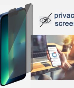 Alternative view of Ailun 2Pack Privacy Screen Protector for iPhone 13 Pro Max [6.7 inch] + 2 Pack Camera Lens Protector, Anti Spy Private Tempered Glass Film, [9H Hardness] - HD [Black][4 Pack] iPhone 13 Pro Max-6.7 Inch