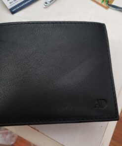 Access Denied Slim Leather Bifold Wallets For Men - Minimalist Mens Wallet RFID Blocking Card Holder With ID Window Box Gifts For Men Black 28 719tuW 89uL