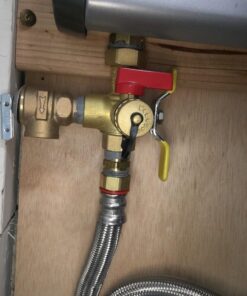 Rheem RTG20220AB Webstone Tankless Water Heater Service Valve Kit, Clean Brass 7 719uE6fD1FL